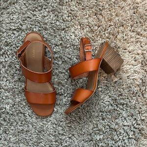 Old Navy Tan Block Heel Sandals